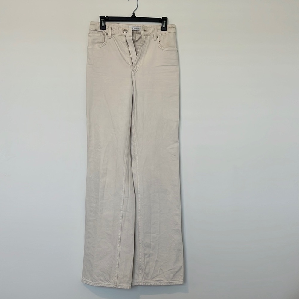 Zara jeans cream size US 4 EU 36